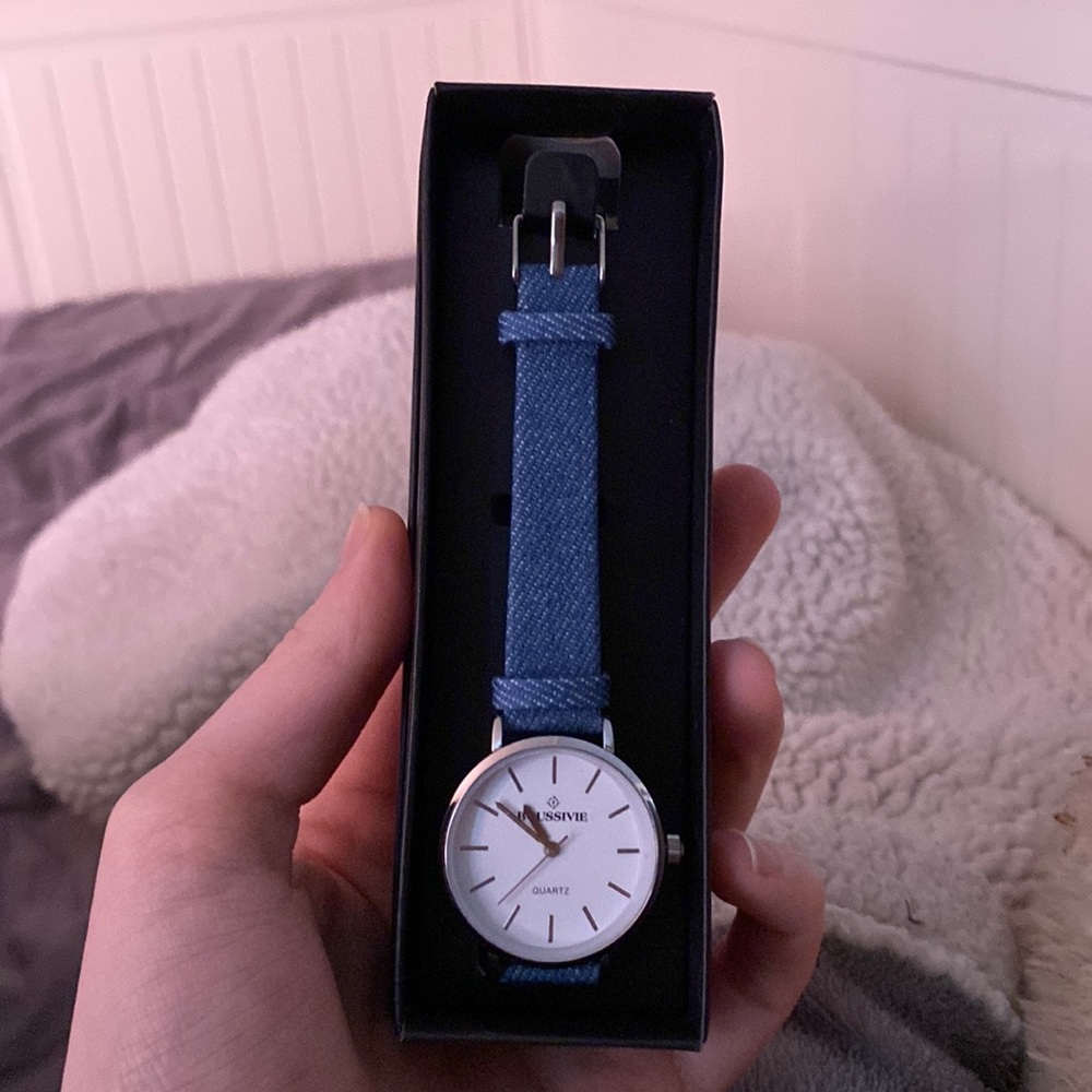 boussuvie denim watch! brand new